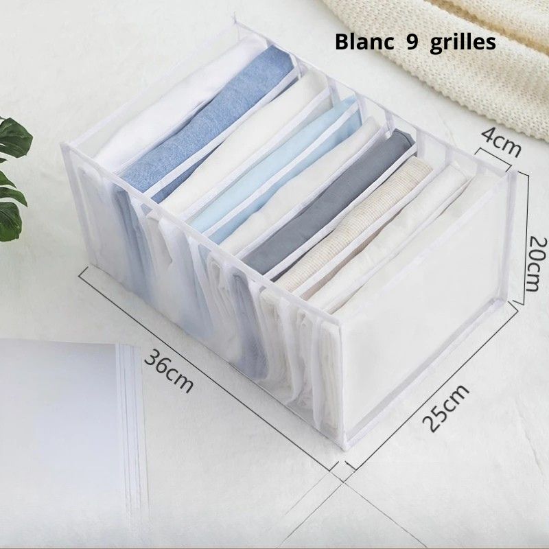 Rangement sous-vêtement pour culottes, chaussettes , soutiens-gorge
