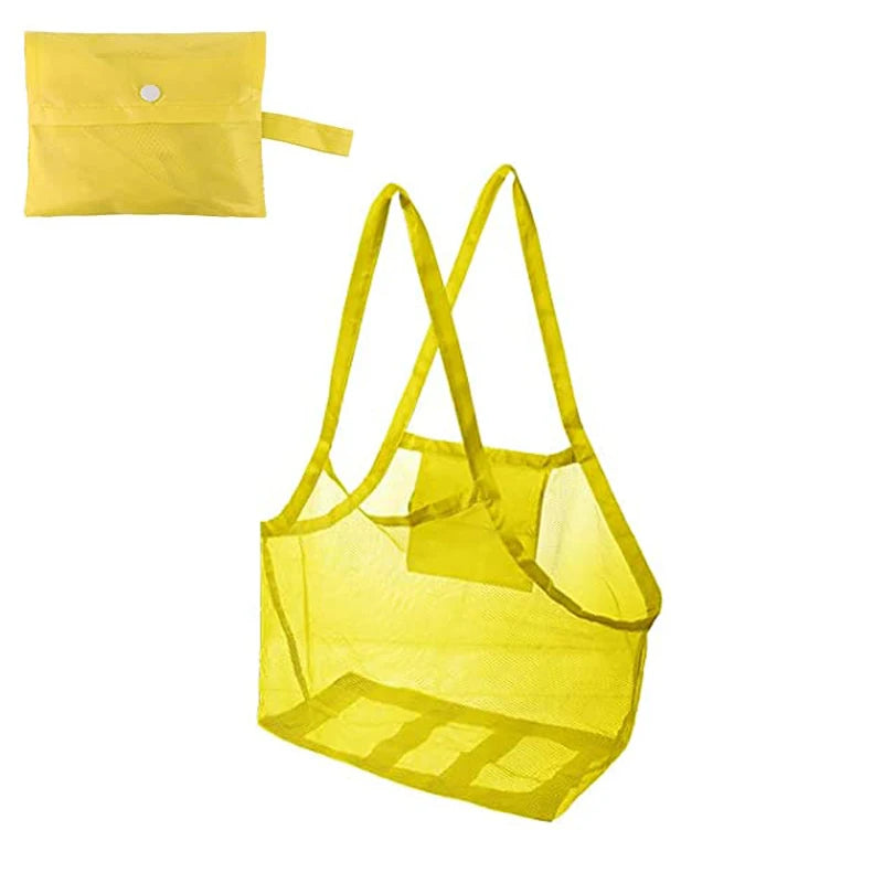 Panier rangement jouets portable en maille