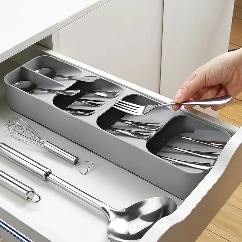 Organisateur de tiroir de cuisine pour couverts
