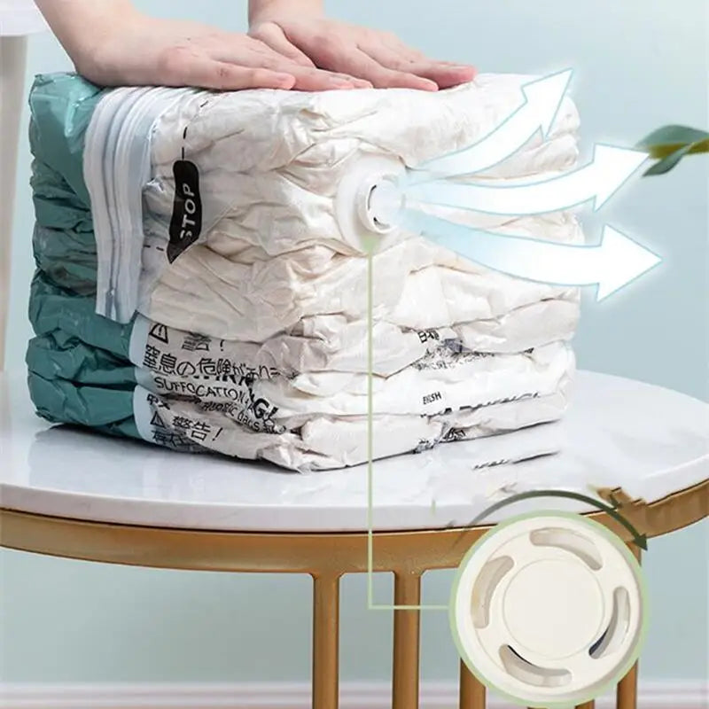 Rangement couette sous vide