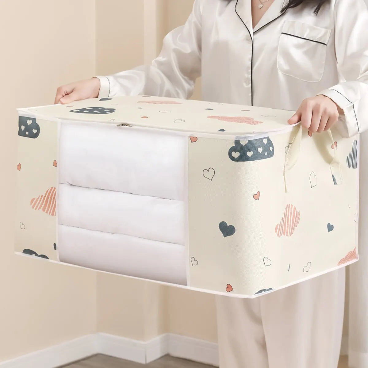 Rangement couette grande contenance