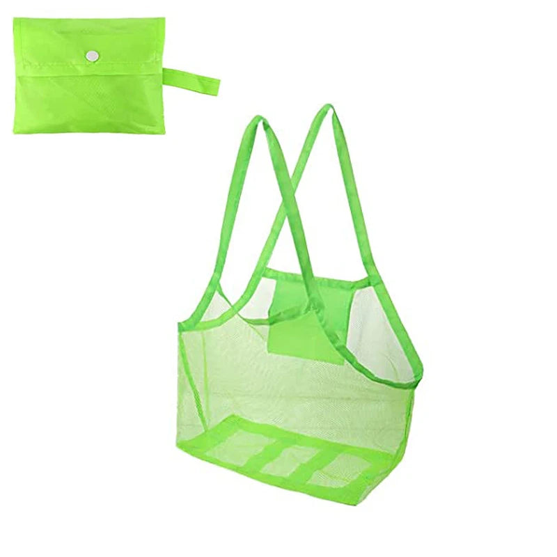 Panier rangement jouets portable en maille