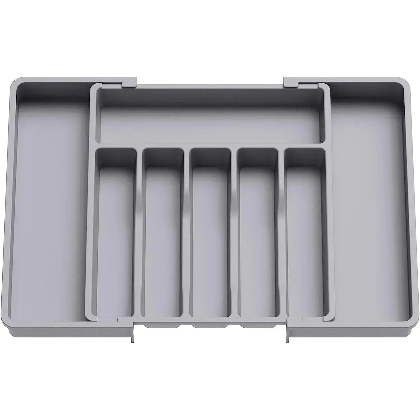 Organisateur de tiroir de cuisine extensible pour couverts et ustensiles