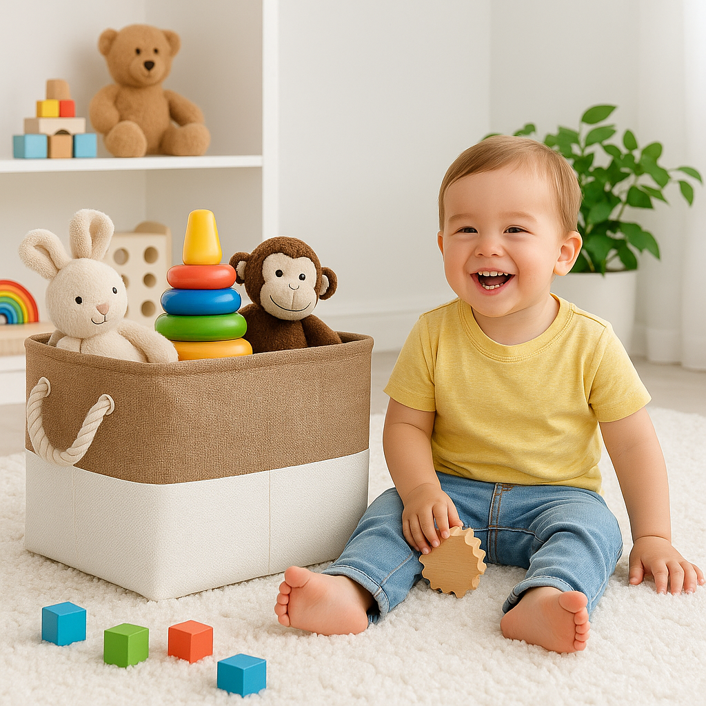 Boite de rangement en tissu pour chaussettes, sous-vêtements, jouets