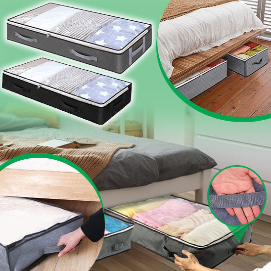 Rangement sous lit pliable