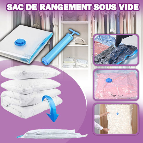 Sac de rangement sous vide pratique