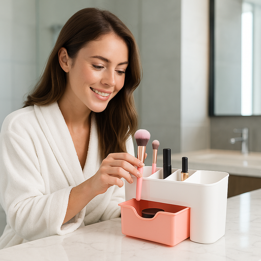 Organisateur tiroir de salle de bain pour accessoires  de maquillage